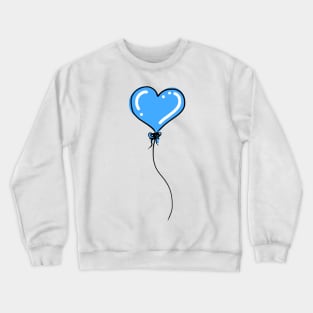 Blue Valentine Heart Balloon Crewneck Sweatshirt